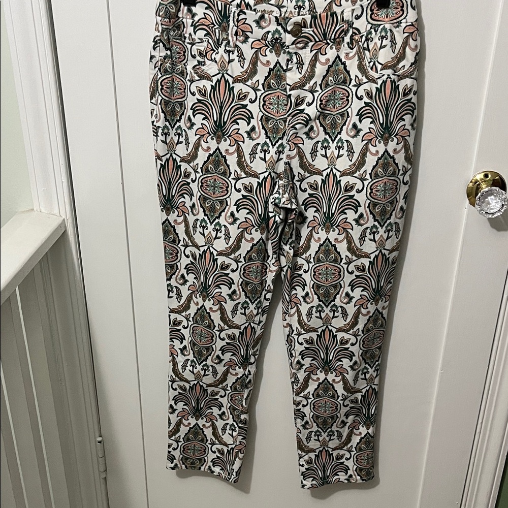 CHICOS Multicolor Patterned Chinos - Picture 5 of 7